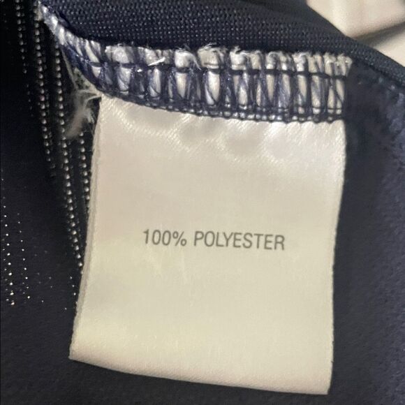 Adidas Women's Dark Blue Collared Sleeveless Performance Top - Picture 4 of 7